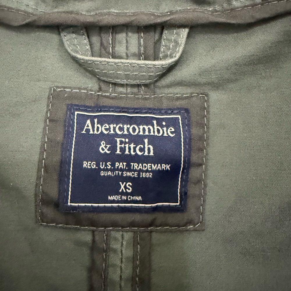 Abercrombie & fitch Olive green Hooded jacket with Pockets - Picture 2 of 15